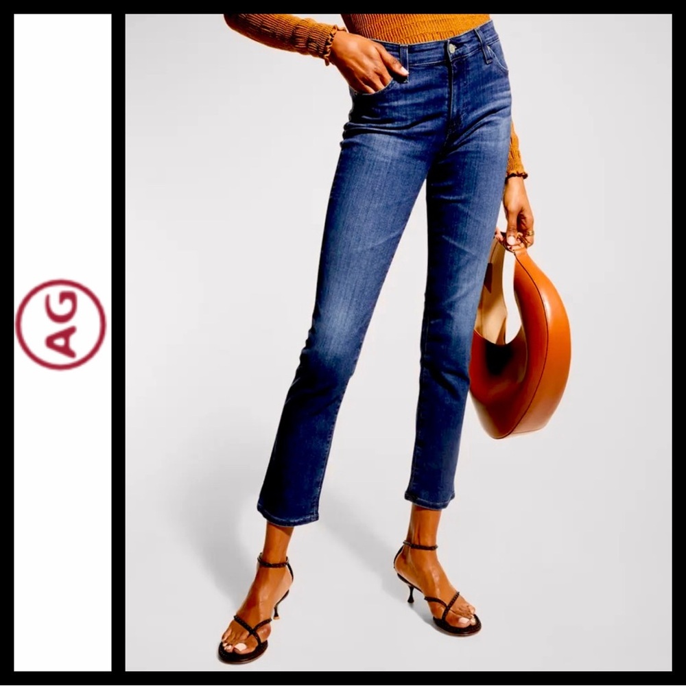 NWOT Ag Adriano Goldschmied Mari High Rise Slim Straight Ankle Jeans